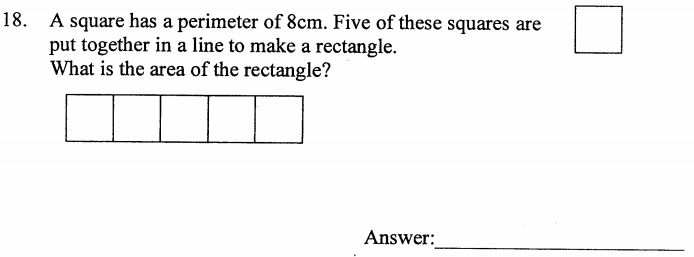 11 Plus (11+) Maths - Squares - Past Paper Questions - Page 7 Of 7 