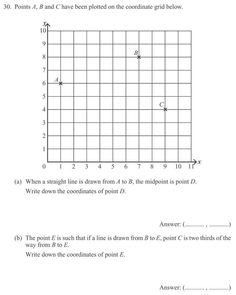 coordinate geometry problem solving questions