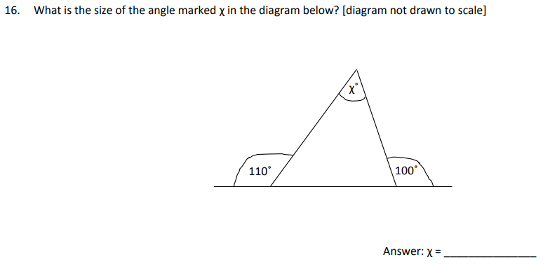 Triangle and angles