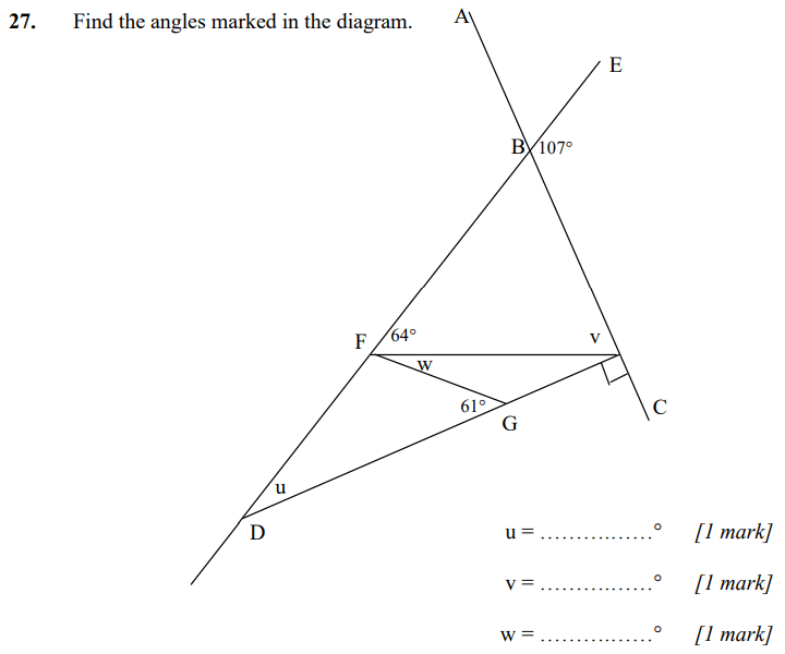 Triangle, angle