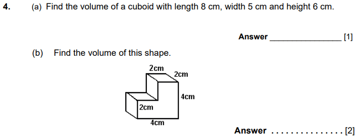 Volume, Cubes and Cuboids, 3D Shapes and Compound shapes