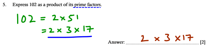 Prime numbers and Factors
