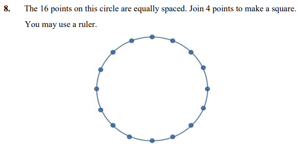 Circle, Square, Scale drawings and Logical Problems