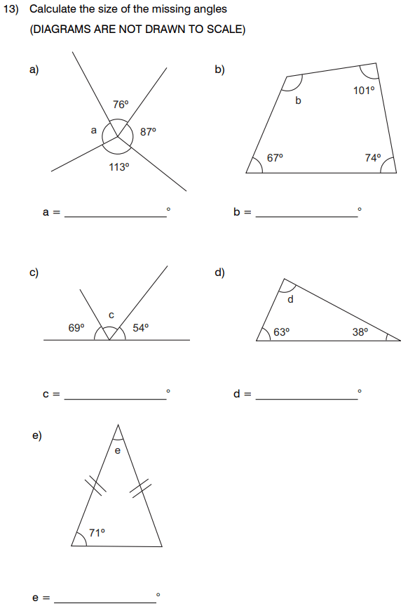 angles, Triangle and Polygon