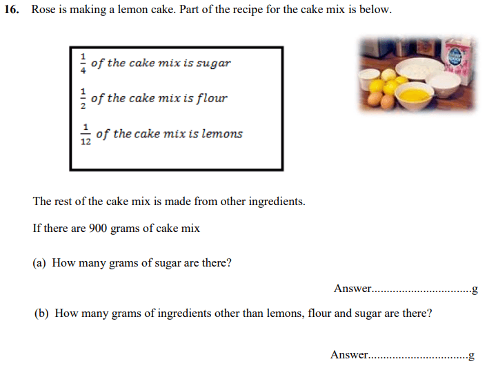 Fractions and Recipe and Proportions