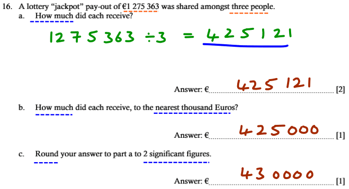 Word Problems, Division and Rounding