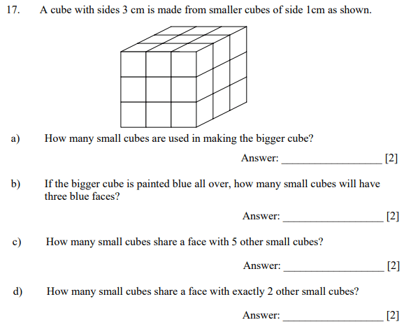 Cubes and Cuboids and Logical Problems