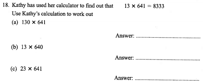 Logical Problems, Addition, Multiplication, Numbers