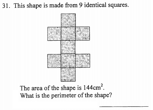Compound shapes, Square and area and perim