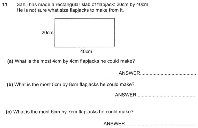 Rectangle, Division, Area and Perimeter and Logical Problems