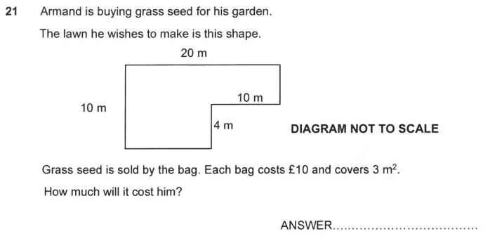 Compound Shapes, Rectangle, Area and Perimeter, Money and Rounding