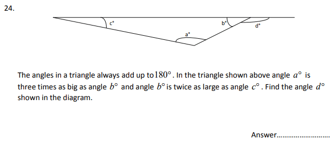 Algebra, Algebra Dependent Problems, Geometry, Angles, Triangle