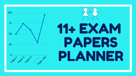 11+ Exam Papers Weekly Planner