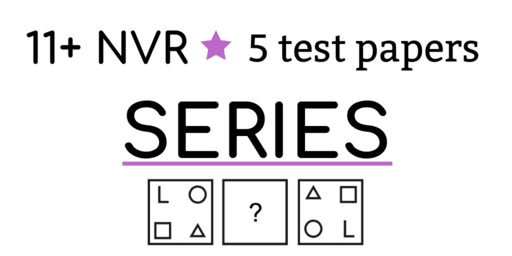 11 Plus Non verbal reasoning practice papers Series