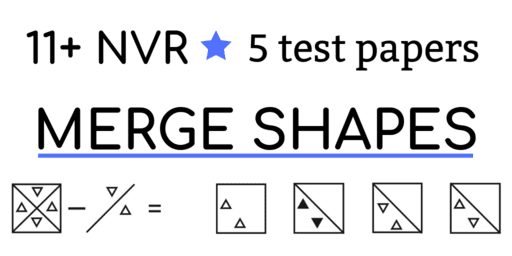 11+ nvr practice papers merge shapes