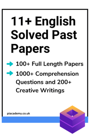 11 Plus English Solved Past Papers with Detailed Answers Product