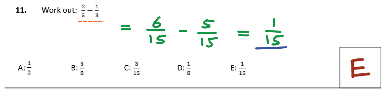 11 plus Latymer Upper School Maths Sample Paper 1 - 2020 Answer 11