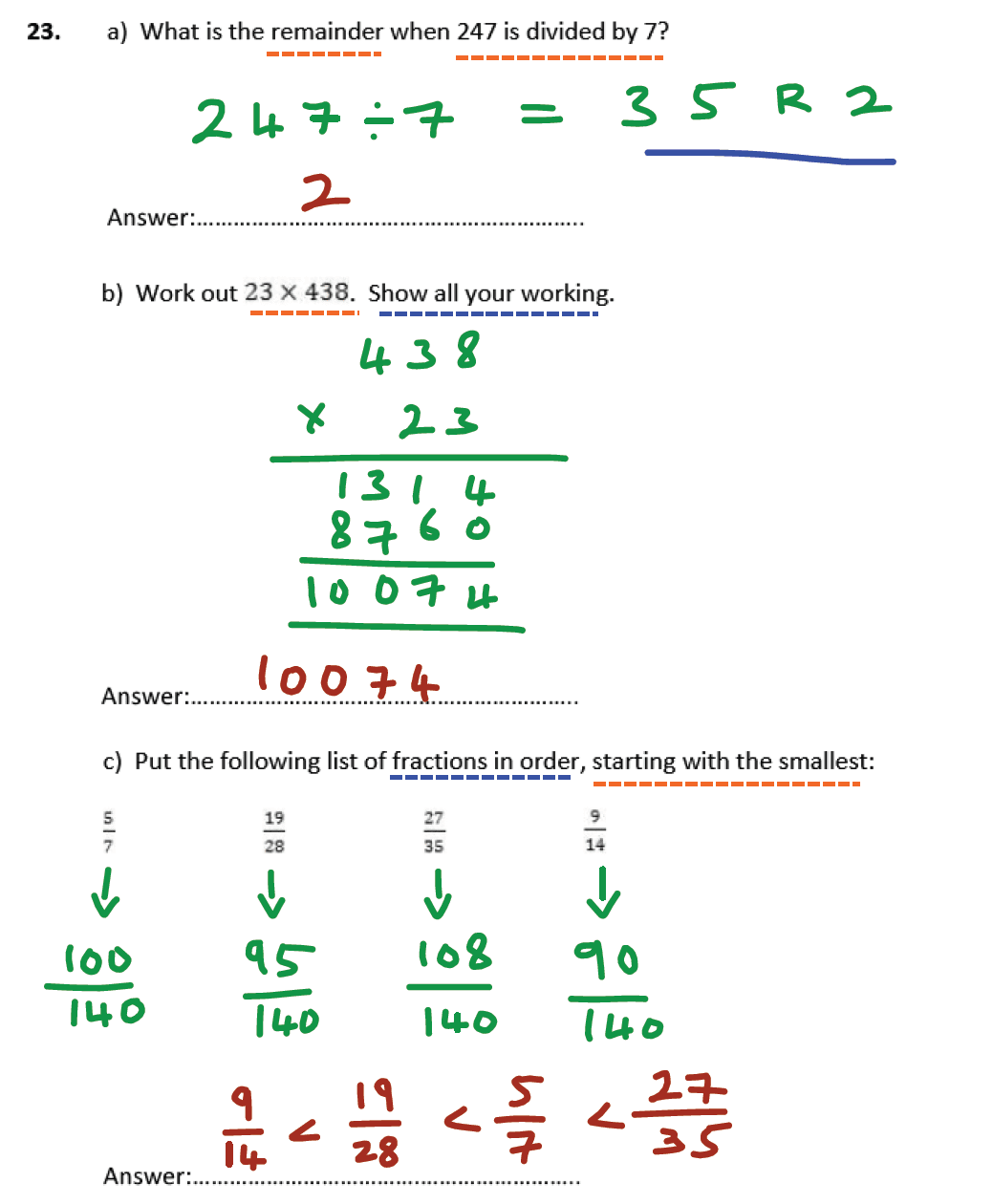 11 plus Latymer Upper School Maths Sample Paper 1 - 2020 Answer 23