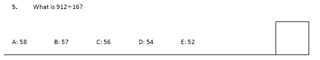 11 plus Latymer Upper School Maths Sample Paper 1 - 2020 Question 05