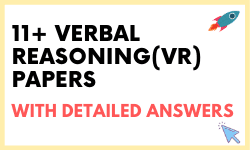 11 Plus Verbal Reasoning Practice Papers