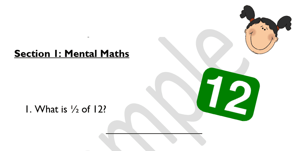 North London Collegiate School - 7 Plus Maths Sample Paper 2019 Question 01