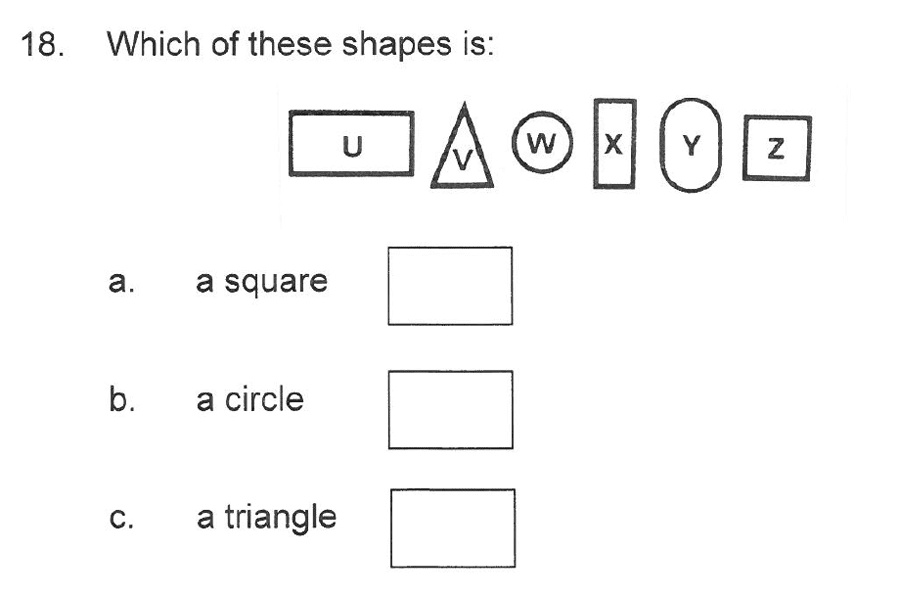 Solihull School - 7 Plus Maths Sample Paper 1 Question 18