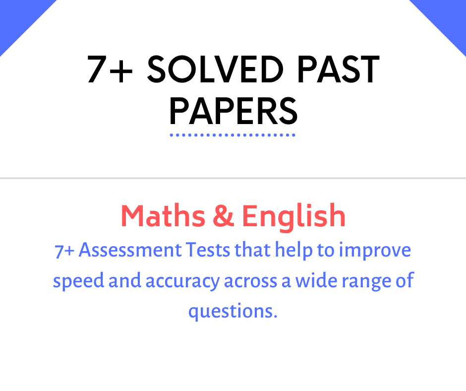 7 plus past papers with answers demo 1