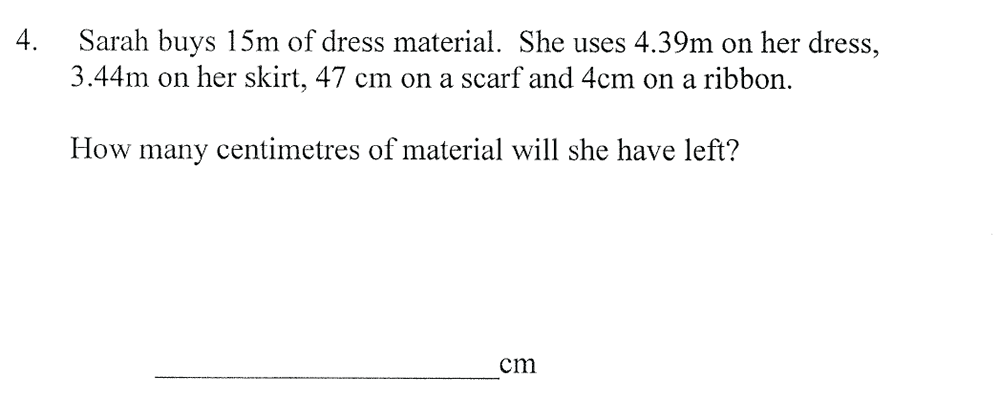 City of London School - 10 Plus Maths Practice Paper Question 05