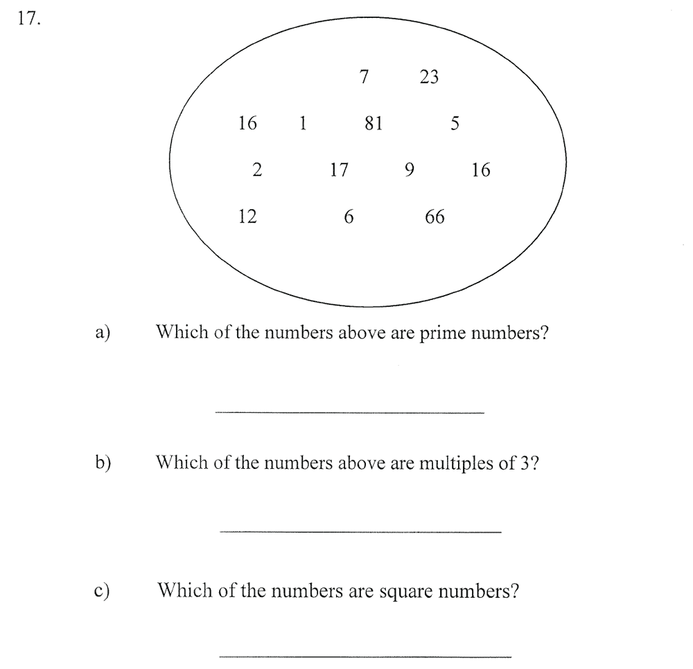 City of London School - 10 Plus Maths Practice Paper Question 23