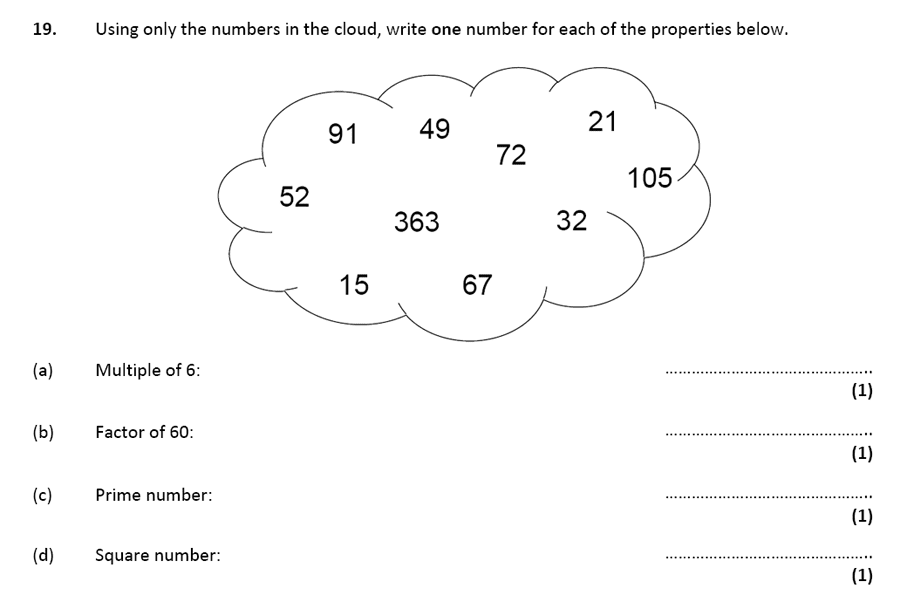 City of London School - 10 Plus Specimen Maths Paper Question 23