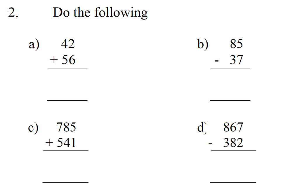 Emanuel School - 10 Plus Maths Entrance Exam Paper Question 03