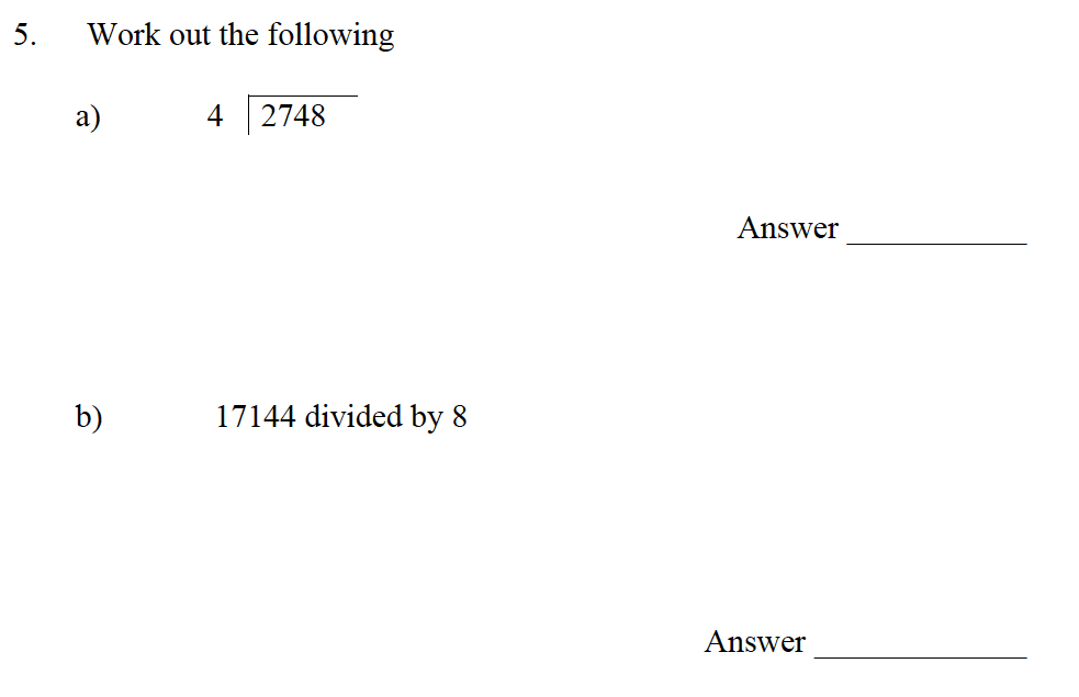 Emanuel School - 10 Plus Maths Entrance Exam Paper Question 06