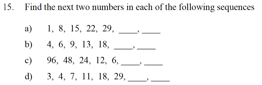 Emanuel School - 10 Plus Maths Entrance Exam Paper Question 17