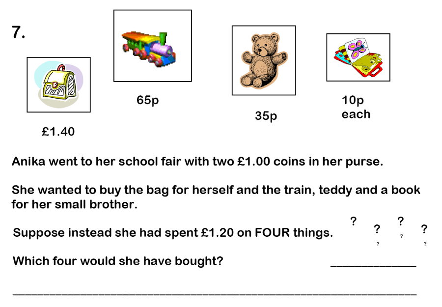 Haberdashers’ Aske’s Boys’ School (HABS) - 7 Plus Maths Question 23