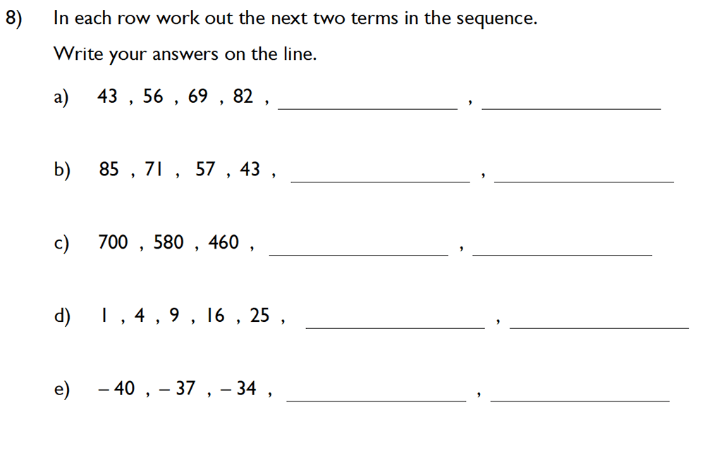 King’s College School - 10 Plus Maths Specimen Paper Group D Question 08