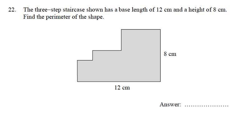 Oundle School - 9 Plus Maths Practice Paper 2012 Question 30