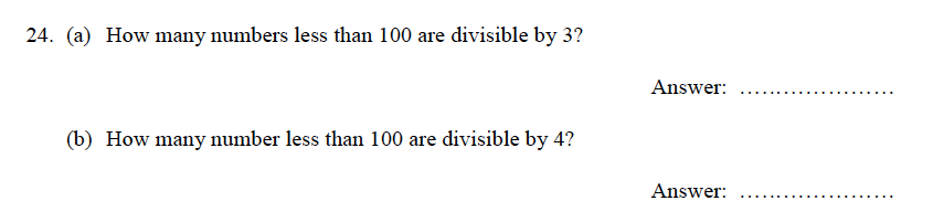 Oundle School - 9 Plus Maths Practice Paper 2012 Question 32