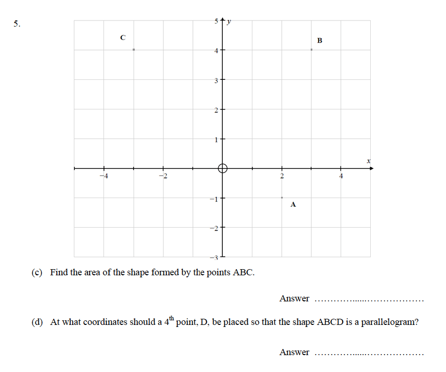 Oundle School - 9 Plus Maths Practice Paper 2014 Question 09