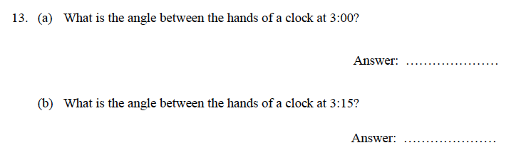 Oundle School - 9 Plus Maths Practice Paper 2014 Question 17