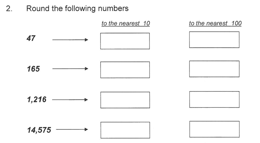 Solihull School - 10 Plus Maths Sample Paper 1 Question 02
