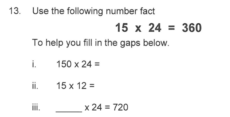 Solihull School - 10 Plus Maths Sample Paper 1 Question 22