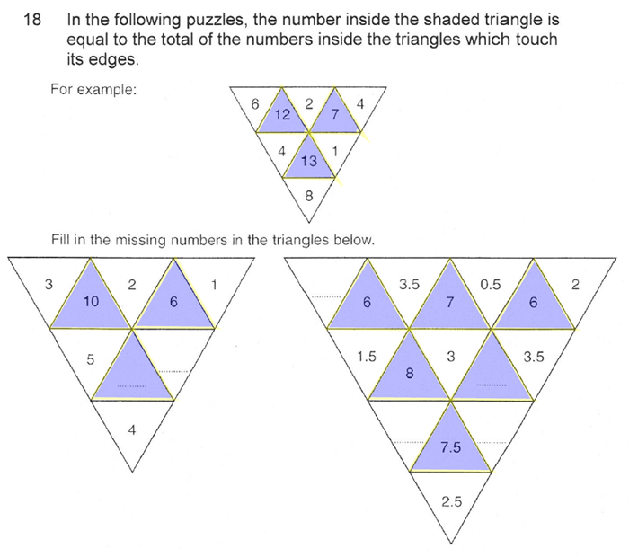 Solihull School - 10 Plus Maths Sample Paper 1 Question 29