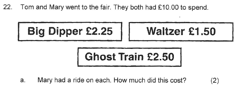 Solihull School - 8 Plus Maths Practice Paper 2 Question 25