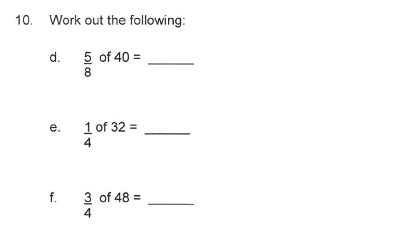 Solihull School - 9 Plus Maths Sample Paper 1 Question 11