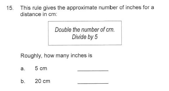 Solihull School - 9 Plus Maths Sample Paper 1 Question 18