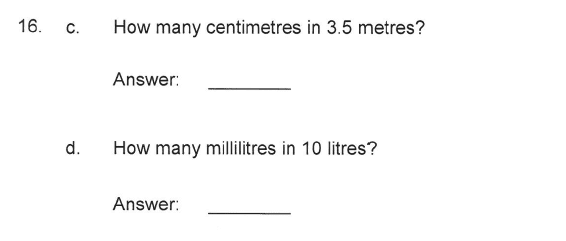 Solihull School - 9 Plus Maths Sample Paper 2 Question 17