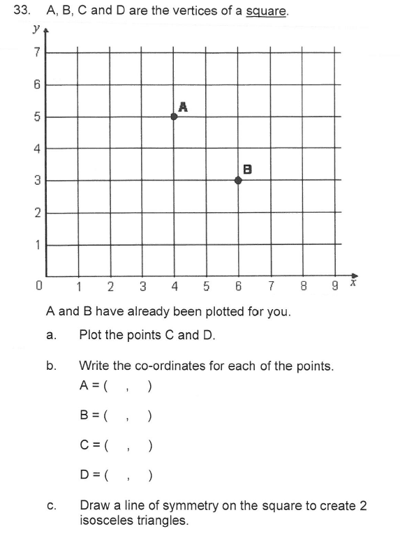 Solihull School - 9 Plus Maths Sample Paper 2 Question 39