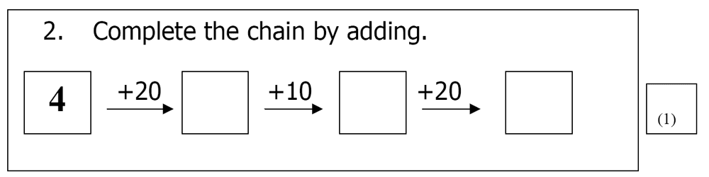 St Mary's School, Cambridge - Year 3 Maths Sample Test Paper Question 02