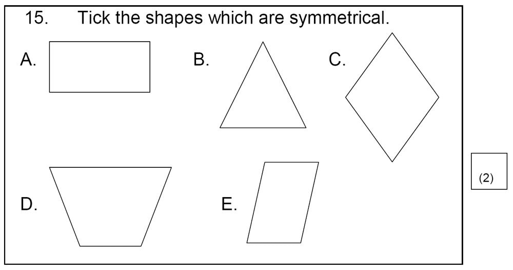 St Mary's School, Cambridge - Year 3 Maths Sample Test Paper Question 15