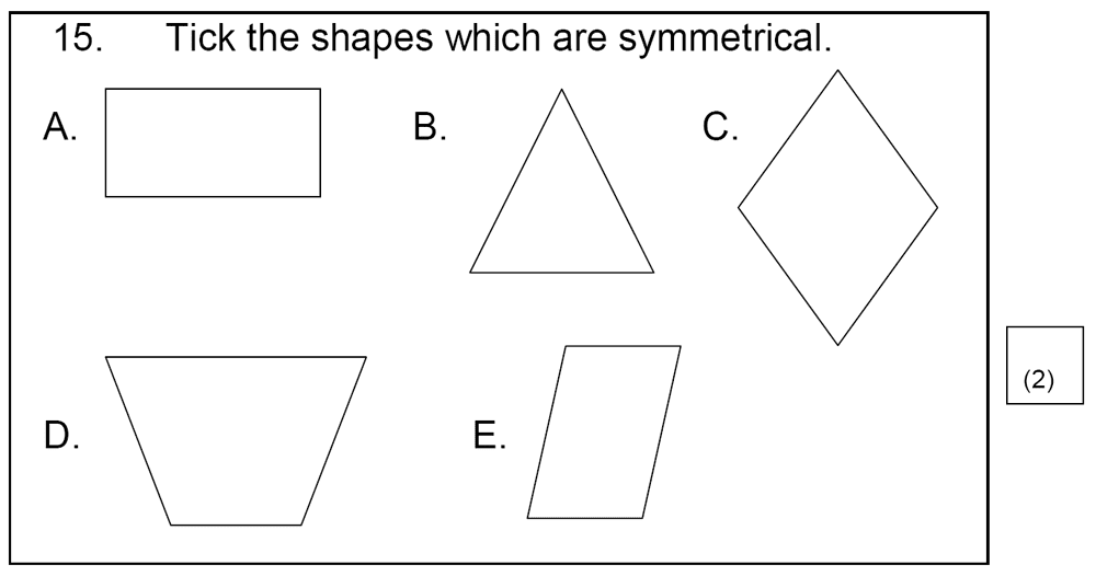 St Mary’s School Cambridge 7 Plus (7+) Maths Sample Paper Answers